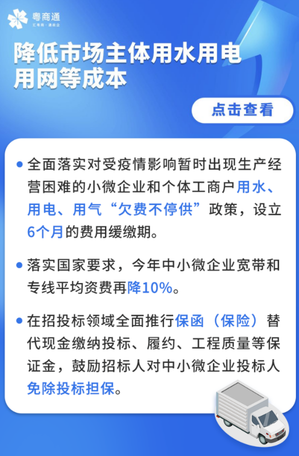 “水電氣”欠費(fèi)不停供、租金可緩繳……幫你降成本穩(wěn)發(fā)展！