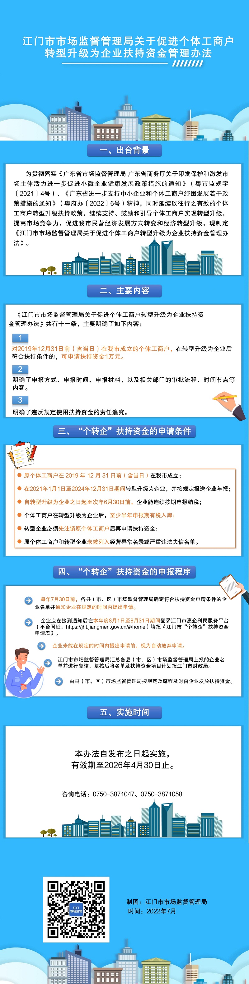江門市市場監(jiān)督管理局關(guān)于促進(jìn)個體工商戶轉(zhuǎn)型升級為企業(yè)扶持資金管理辦法（政策圖解）.jpg