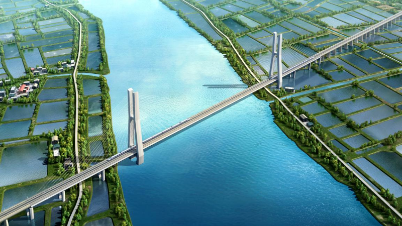 跨雞鴉水道特大橋效果圖