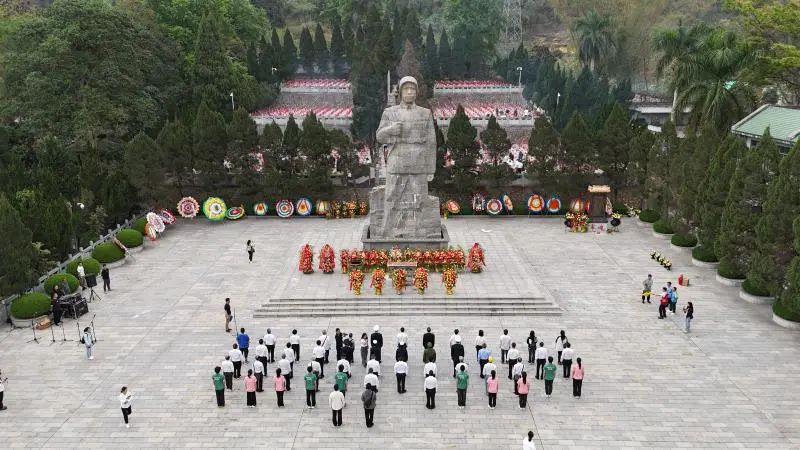 跨越700多公里的“相聚”——2025年江門市“家國志 薪火傳”赴廣西集中祭掃江門籍烈士活動舉行