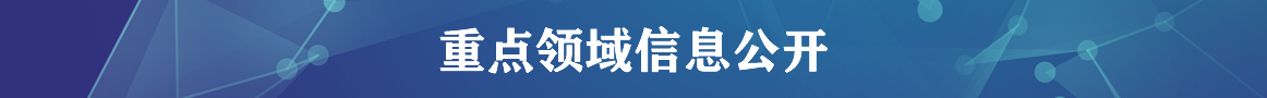 重點(diǎn)領(lǐng)域信息公開